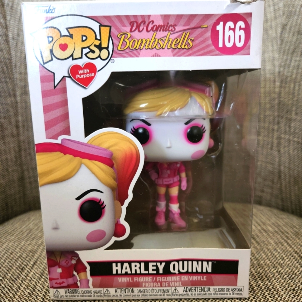 Harley Quinn breast cancer Funko pop